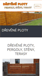 Mobile Screenshot of drevoploty.cz