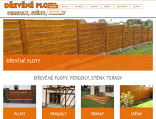 Tablet Screenshot of drevoploty.cz